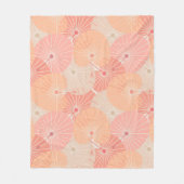 ファンの重中国のなり フリースブランケット (正面)