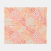 ファンの重中国のなり フリースブランケット (正面(横))