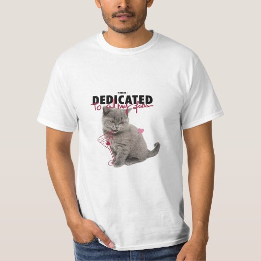 ファンへの感謝を込めた猫Tシャツ Tシャツ (正面)