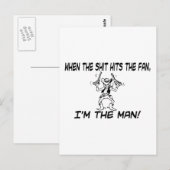 ファンを打つ ポストカード (正面/裏面)