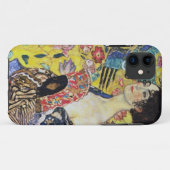 ファンを持つグスタフのクリムトの女性 Case-Mate iPhoneケース (裏面(横))
