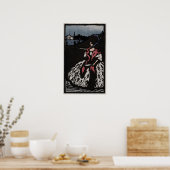 ファンを持つヴァッシリーカンディンスキーの女性 ポスター (キッチン)