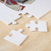 ファンを持つ女性 ジグソーパズル (側面)