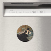 ファンを持つ女性 マグネット (インサイチュ (食洗機))