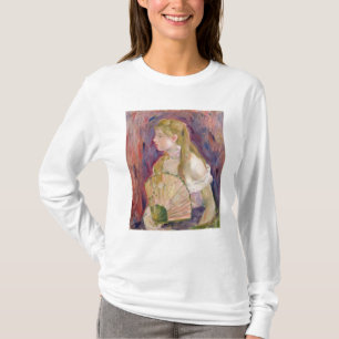 ファンを持つ若い女の子、1893年 Tシャツ