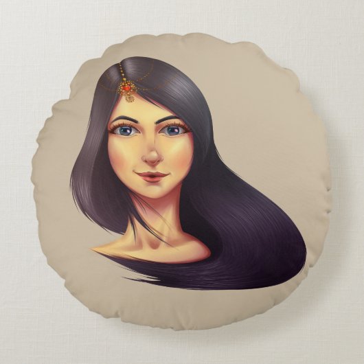 ファンアート ラウンドクッション (正面)