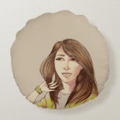 ファンアート ラウンドクッション (裏面)