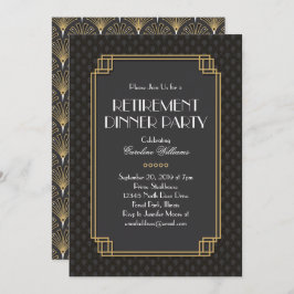 ファンエレガントアールデコ退職パーティー 招待状