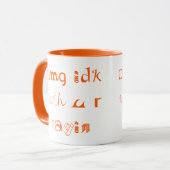 ファンキーおもしろいカッコいいCoffee Magとidk マグカップ (正面左)