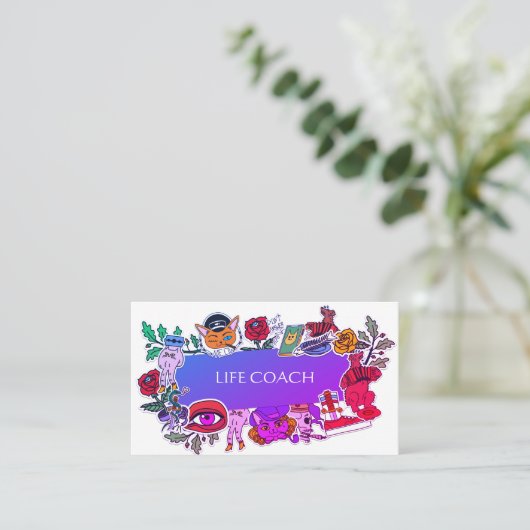 ファンキーおもしろいキャラクター 名刺 (スタンド正面)