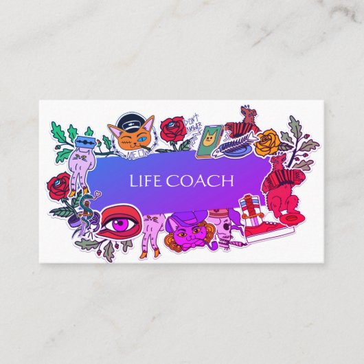 ファンキーおもしろいキャラクター 名刺 (正面)