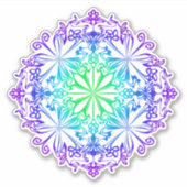 ファンキーおもしろいボーフローラ旋回デザイン シール (正面)