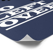 ファンキーおもしろい離れ魚の骨なし ポスター (角)