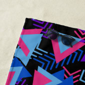 ファンキーおもしろい80's 90's幾何学模様ビーチタオル ビーチタオル (インサイチュ)