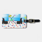ファンキーお洒落カラフルMiami, Graphic ラゲッジタグ (正面横)