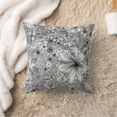 ファンキーお洒落フローラ クッション (ブランケット)