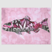 ファンキーお洒落抽象芸術サーケ絵画魚の芸術 薄葉紙 (正面)