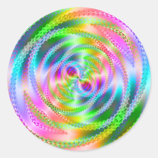 ファンキーくもの巣 ラウンドシール (正面)