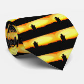 ファンキーでいがのような港のタイ ネクタイ (ロール)