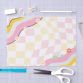 ファンキーでお酒も飲める  70年代風の花嫁パーティー飾り 薄葉紙 (クラフト)