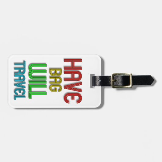 ファンキーでパーソナライズな飛行機の荷物のラベル ラゲッジタグ (正面横)