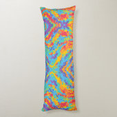 ファンキーでモダンで多彩な虹の体の枕カバー ボディピロー (裏面 (縦))
