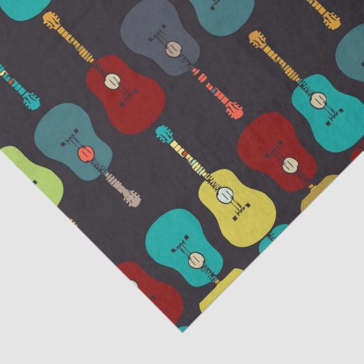 ファンキーでモダンな音楽アコースティックギター 薄葉紙 (詳細)