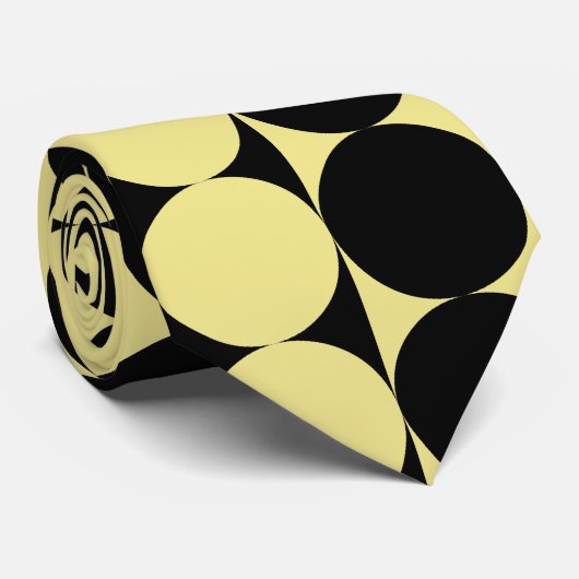 ファンキーで大きいカーキ色および黒い点のネクタイ ネクタイ (ロール)