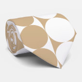 ファンキーで大きいタンおよび白の点のネクタイ ネクタイ (ロール)