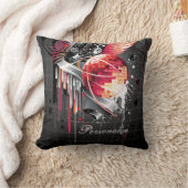 ファンキーで抽象的でガーリーなディスコの球音楽デザイン クッション (ブランケット)