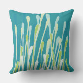 ファンキーで新しい草のデザインの枕 クッション (裏面)