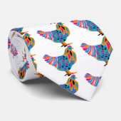 ファンキーで明るい鶏 ネクタイ (ロール)