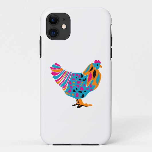 ファンキーで明るい鶏 Case-Mate iPhoneケース (裏面)
