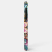 ファンキーで芸術的なカラフルなペイズリーの花柄アート Case-Mate iPhoneケース (裏面/左)
