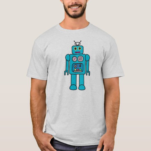 ファンキーなおもちゃのロボット Tシャツ (正面)
