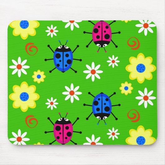ファンキーなてんとう虫 マウスパッド (正面)