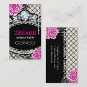 ファンキーなぼろぼろのシックな名刺 名刺 (正面/裏面)