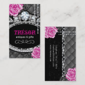 ファンキーなぼろぼろのシックな房状の名刺 名刺 (正面/裏面)