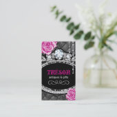 ファンキーなぼろぼろのシックな房状の名刺 名刺 (スタンド正面)