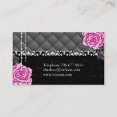 ファンキーなぼろぼろのシックな房状の名刺 名刺 (裏面)