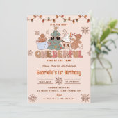 ファンキーなクリスマス ワンダフル2歳の誕生日パーティー 招待状 (スタンド正面)