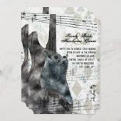 ファンキーなスチームパンクギターミュージック ウェディング招待状 招待状 (正面/裏面)