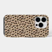ファンキーなチーターとヒョウの柄 iPhoneケース (裏面横)