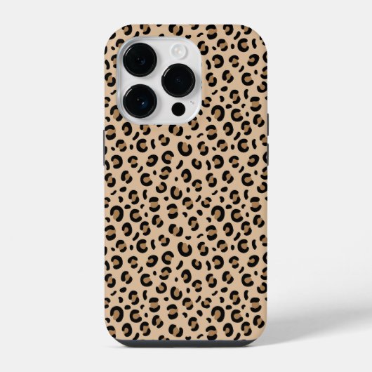 ファンキーなチーターとヒョウの柄 iPhoneケース (裏面)