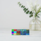 ファンキーなデザインの名刺 スキニー名刺 (スタンド正面)