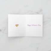 ファンキーなトリッピーなバレンタインデーのアートラブハートネーム シーズンカード (内部)