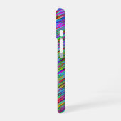 ファンキーなネオンの虹色の曲線 iPhone 16ケース (左側面)