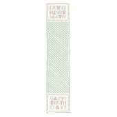 ファンキーなハッピーバースデーのテーブルのランナー ショートテーブルランナー (正面)