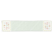 ファンキーなハッピーバースデーのテーブルのランナー ショートテーブルランナー (横)