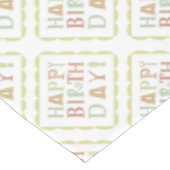 ファンキーなハッピーバースデーのピクニックテーブルクロス テーブルクロス (アングル)